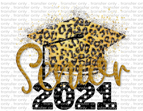 Senior 2021 Leopard - Waterslide, Sublimation Transfers