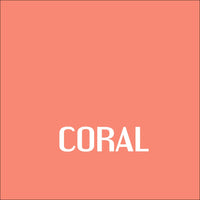 Coral - Permanent, Adhesive Vinyl