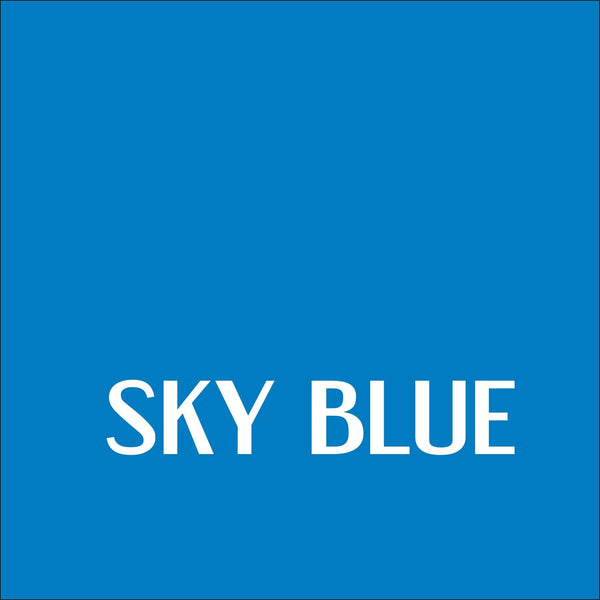 Sky Blue - Permanent, Adhesive Vinyl
