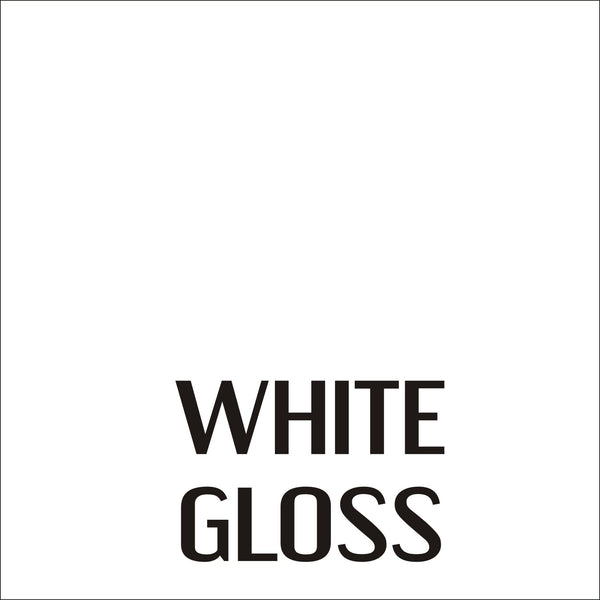 Gloss White - Permanent, Adhesive Vinyl