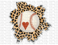 Leopard Baseball - Waterslide, Sublimation Transfers