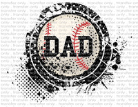Baseballl Dad - Waterslide, Sublimation Transfers