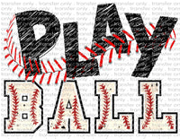 Play Ball Baseball - Waterslide, Sublimation Transfers