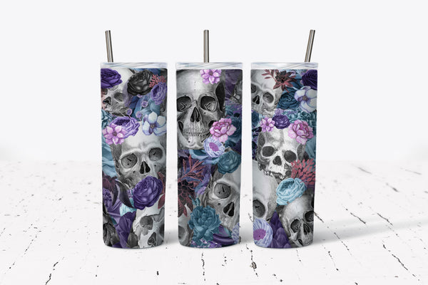 Sugar Skulls - Tumbler Wrap Vinyl Transfers