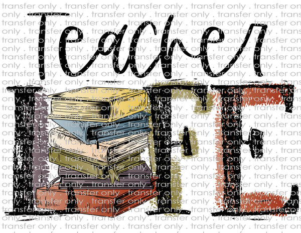 Teacher Life - Waterslide, Sublimation Transfers