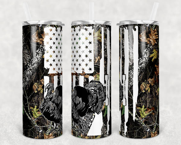 Turkey Hunting - Tumbler Wrap Sublimation Transfers