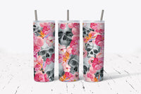 Sugar Skulls - Tumbler Wrap Vinyl Transfers