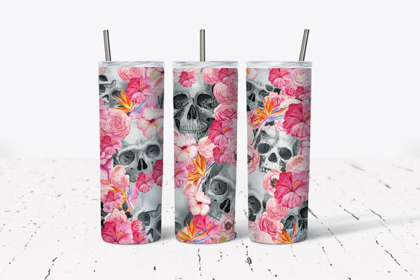 Sugar Skulls - Tumbler Wrap Vinyl Transfers