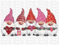 Valentine's Gnomes - Waterslide, Sublimation Transfers