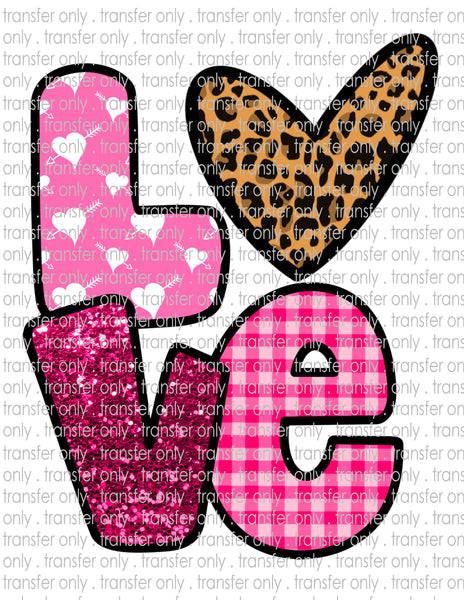 Love Valentine's  - Waterslide, Sublimation Transfers
