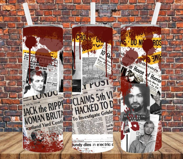 True Crime Junkie - Tumbler Wrap Vinyl Transfers