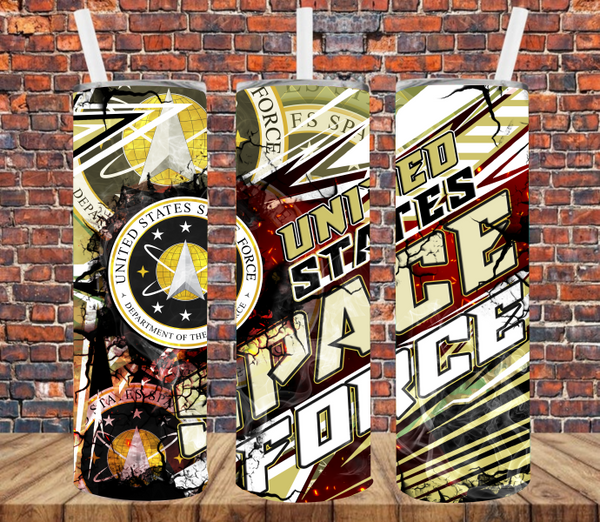 Space Force Abstract - Tumbler Wrap Sublimation Transfers