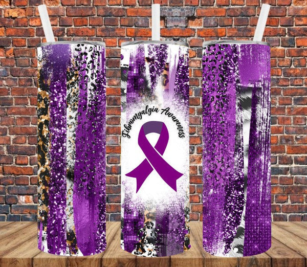 Fibromyalgia Awareness - Tumbler Wrap Vinyl Transfers