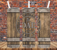 Dad Barrel - Tumbler Wrap Vinyl Transfers