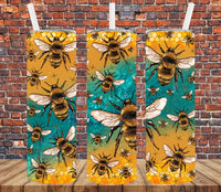 Honeybees - Tumbler Wrap Vinyl Transfers