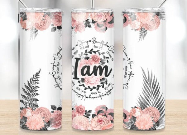 I Am - Tumbler Wrap Vinyl Transfers