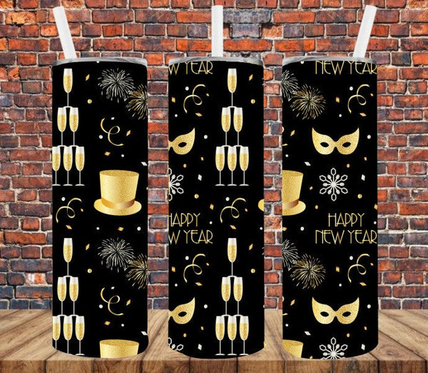 New Year's - Tumbler Wrap Sublimation Transfers