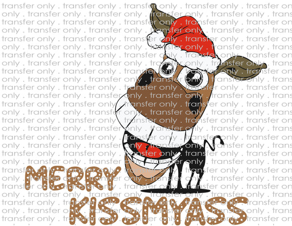 Merry Kiss My Ass Donkey - Waterslide, Sublimation Transfers