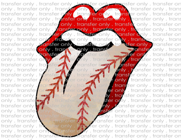 Baseball Tongue - No Glitter - Waterslide, Sublimation Transfers