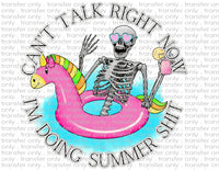 Can't Talk Right Now, Doing Summer Sh*t - Waterslide, Sublimation Transfers