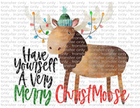 Merry Christmoose - Waterslide, Sublimation Transfers