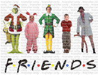Christmas Friends - Waterslide, Sublimation Transfers