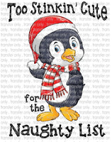 Kid's Christmas Penguin - Waterslide, Sublimation