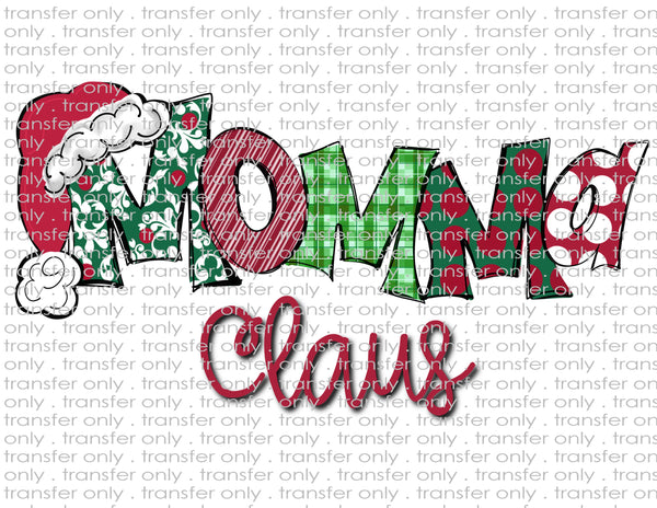 MOMMA Claus Christmas - Waterslide, Sublimation Transfers