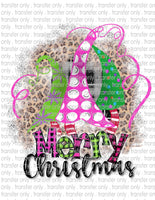 Pink Christmas - Waterslide, Sublimation Transfers