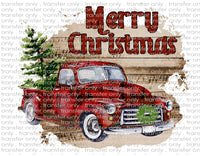 Christmas Truck - Waterslide, Sublimation Transfers