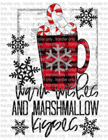 Warm Wishes & Marshmallow Kisses - Waterslide, Sublimation Transfers