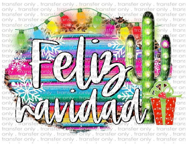 Feliz Navidad - Waterslide, Sublimation Transfers