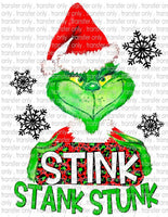 Green Christmas Movie - Waterslide, Sublimation Transfers