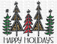 Happy Holidays - Waterslide, Sublimation Transfers
