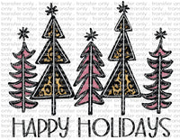 Happy Holidays - Waterslide, Sublimation Transfers