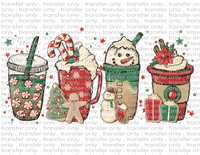 Christmas Coffees - Waterslide, Sublimation Transfers