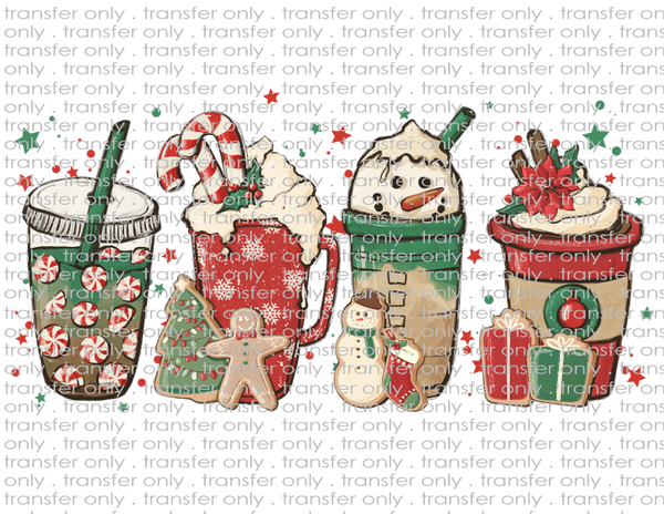 Christmas Coffees - Waterslide, Sublimation Transfers