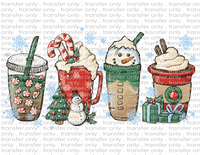 Christmas Coffees - Waterslide, Sublimation Transfers