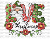 LOVE Christmas - Waterslide, Sublimation Transfers