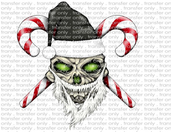 Skull Candy Canes - Waterslide, Sublimation Transfers