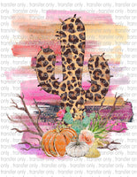 Fall Pumpkin and Cactus - Waterslide, Sublimation Transfers