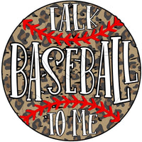 Talk Baseball to Me - Round Template Transfers for Coasters