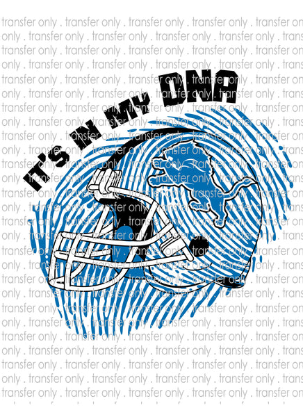 Waterslide, Sublimation Transfers - DNA Football - Lions