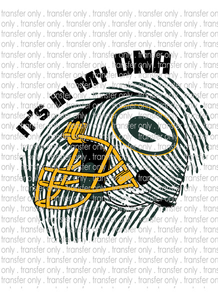 Waterslide, Sublimation Transfers - DNA Football - Packers