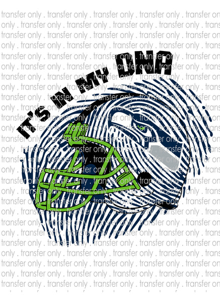 Waterslide, Sublimation Transfers - DNA Football - Seahawks