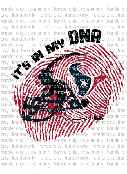 Waterslide, Sublimation Transfers - DNA Football - Texans
