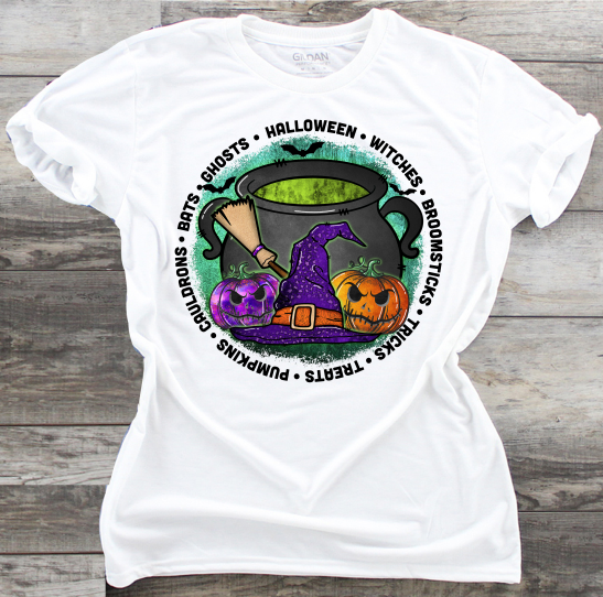 Halloween Witches Treats Pumpkins - DTF Transfer