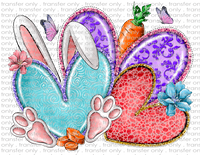 Bunny & Hearts - Waterslide, Sublimation Transfers