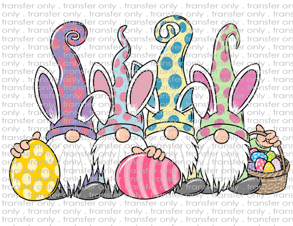 Easter Bunny Gnomes - Waterslide, Sublimation Transfers