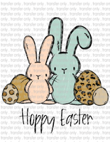 Easter Bunnies - Waterslide, Sublimation Transfers